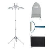 Foldable Garment Steamer Hanger Stand with Ironing Gloves with Storage Bag