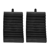 2 PCS Solid Rubber Wheel Chocks Car Truck Rv Camper Trailer Tire Stopper