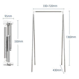 Portable Travel Telescopic Garment Rack Folding Clothes Rack