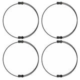 4PCS Women’s Shirt Tuck Bands – Elastic Belts for Tucking Shirts Sweaters and Cropped Tops Black