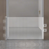 Retractable Dog Gate for Outdoor Stairs Hallways & Doorways – No Drill White