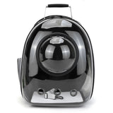 Space Capsule Pet Backpack Carrier with Bubble Window for Cats Dogs Black