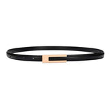 Women's Casual Belt PU Leather Vintage Adjustable 72-94cm Black