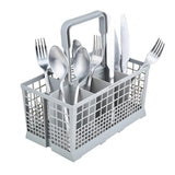 Replacement 7-Compartment Dishwasher Cutlery Basket with Foldable Handle Fits Most Dishwashers