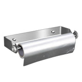 Under-Cabinet Stainless Steel Paper Towel Holder Wall-Mount Rack Organizer Silver