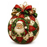 Christmas Patchwork Ball DIY Craft Kit for Adults Ornaments Style 1