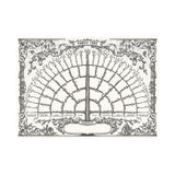 Family Tree Chart 6 Generation Genealogy Poster Blank Fillable Ancestry Chart Style 1