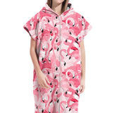 Hooded Zip Up Changing Robe Adult Microfiber Beach Towel Poncho Style 3