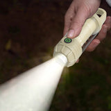 LED Camping Keychain Light – Mini Lantern with Hook for Outdoor Use Khaki