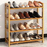 4 Tier Shoe Storage Rack Multi Layer Organizer for Entryways