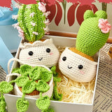 6-Pack Hanging Potted Plant DIY Yarn Craft Kits with Yarn and Hooks for DIY Crafting