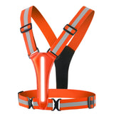 3-Mode LED Reflective Sports Vest for Running Cycling Night Activities Orange