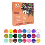 24 Colours Set DIY Nail Art Paint Pen Set Quick Drying Acrylic Paint Markers Nail Dotting Drawing Pens for Manicure
