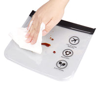 4Pcs Clear Toiletry Bag Carry-on Travel Makeup Pouch Transparent Bag for Cosmetics Liquids