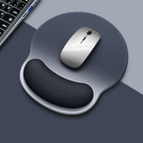 Ergonomic Mouse Pad and Keyboard Wrist Rest Set Anti-Slip Comfortable Office Desk Accessory Black