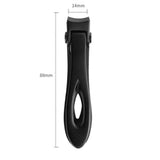 Large Opening Nail Clippers Cutter Trimmer Manicure Scissors For Thick Nails Black