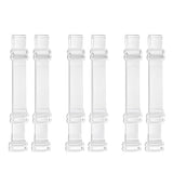 3 Pairs Adjustable Detachable Bra Shoulder Straps Clear TPU Style 1