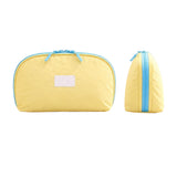 3-in-1 Clam Shaped Travel Bag for Bra Panty and Sock Storage Yellow