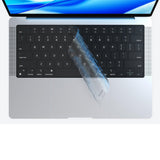 2Pcs Clear Silicone Keyboard Cover Compatible With MacBook Air Pro 13 14 15