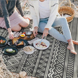 Geometric Pattern Floor Mat Camping Mat for Outdoor Patio Picnic Beach Style 1