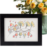 Removable Clip Kids Picture Frame A4 Artwork Display - Black