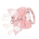 Bow Cat Harness Adjustable Kitten Harness with Leash for Walking Outdoor