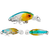 9Pcs Colorful Fishing Lures Small Fake Fishing Bait Freshwater Fishing Tackle Kit for Bass Trout Perch