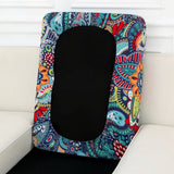 4Pcs Patio Cushion Covers Stretch Outdoor Couch Cushions For Sofa Chair Seat Cover Style 1
