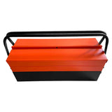 3 Tier Metal Tool Box Portable with Handle and Lock Hole for Home