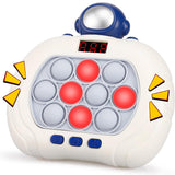 Fast Push Game Pop Puzzle Game Sensory Toys with Digital Display for Kids Blue Spaceman
