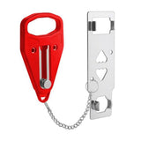 Portable Door Lock Travel Security Device Red