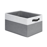 2Pcs Foldable Storage Bins Large Closet Storage Baskets for Clothes Blanket Beddings Towels Gray