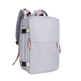 Travel Backpack Airline Carry On Backpack Water Resistant Sports Luggage Bag with Shoe Compartment Gray