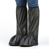 Water Resistant Rain Shoe Covers with Reflective Strip Reusable Protective Boot Covers for Cycling Hiking Gardening