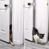 Adjustable Cat Door Latch Fast Flex Pet Door Stopper to Keep Dogs Away White