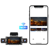 4 Channel 360-Degree Dash Cam with App 32GB Card for Car