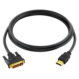 HDMI to DVI Cable Male DVI-D for HDTV PS3 PS4 Switch 360 TV