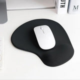 Ergonomic Non-Slip Mouse Pad with Silicone Wrist Rest for Computer Black