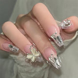 22Pcs Set Press-on nails Reusable Gel-on False Nail Tip Nail Art Tools Style 2