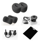 Inflatable Travel Car Air Mattress Back Seat Bed and Rest W/Pillows Pump and Bag Black