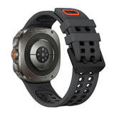 Silicone Watch Band Compatible With Samsung Galaxy Watch Ultra2 Ultra 2025 47mm Black