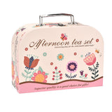 Kids Pretend Tea Party Set with Dessert & Carrying Case Style 1