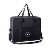 Foldable Travel Bag Large Capacity Sports Shoulder Bag Trip Boarding Bag Black