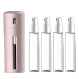 Travel Cosmetic Dispenser Set 4 in 1 Refillable Bottles Pink