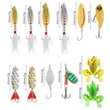 24-Piece Fishing Lure Set with Assorted Baits Sizes & Shapes