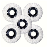 5 Pieces Spin Mop Replacement Heads 16 cm for Home Floor Cleaning