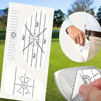 100 Sheet Golf Impact Tape Set Self-Teaching Club Impact Stickers for Woods Irons and Putters Golf Training Aid
