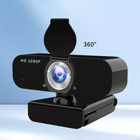 1080P HD Webcam Plug and Play USB Web Camera with Built-in Mic and Auto Focus Privacy Cover for PC/Laptop