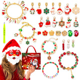 Christmas Advent Calendar Bracelet – Blind Box DIY Charm Bracelet Gift Kit Style 1
