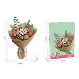 Wildflower Bouquet Building Blocks – Creative DIY Flower Model Toy Set for Home Decoration